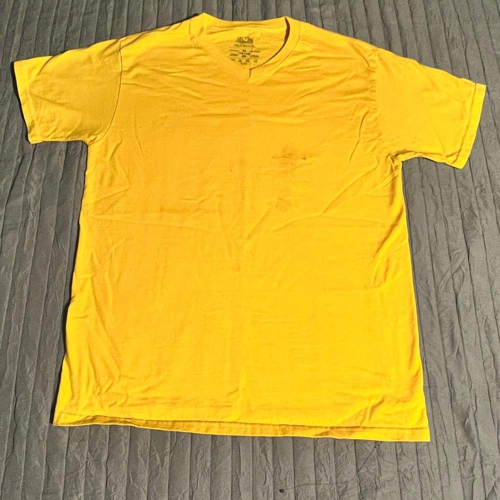 Yellow V-Neck Boy's Shirt